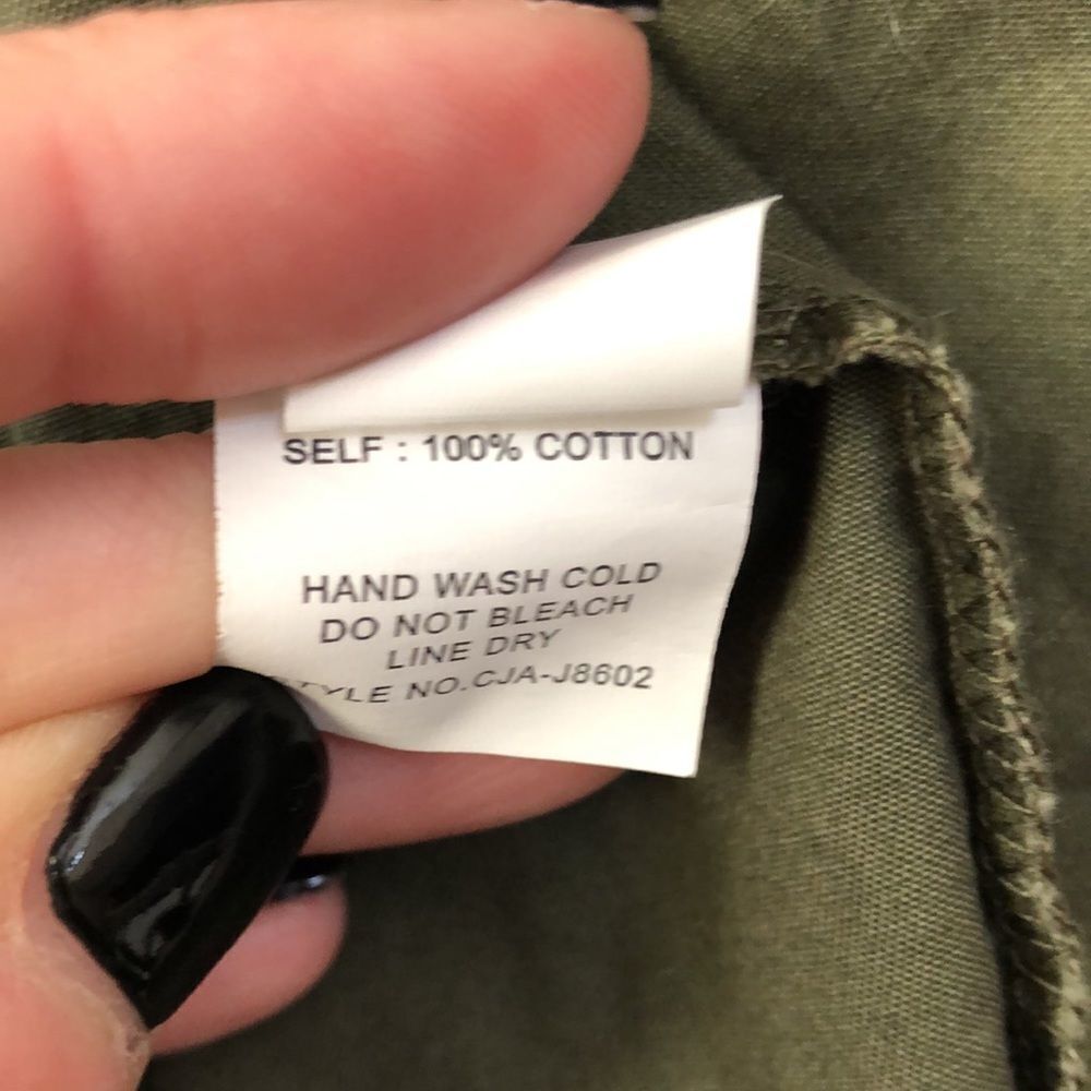 Color Thread army green utility jacket - Picture 6 of 6